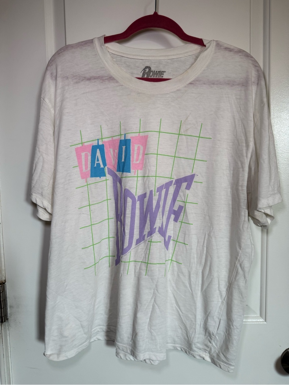 David Bowie Vintage White Graphic Tee